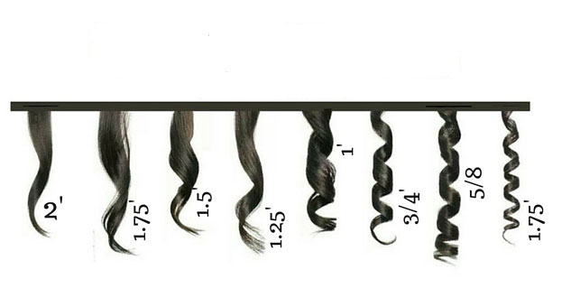 Curling Iron Sizes and What Type of Curls You Can Make With Them